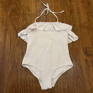 Eberjey ribbed smocked one piece Swimsuit